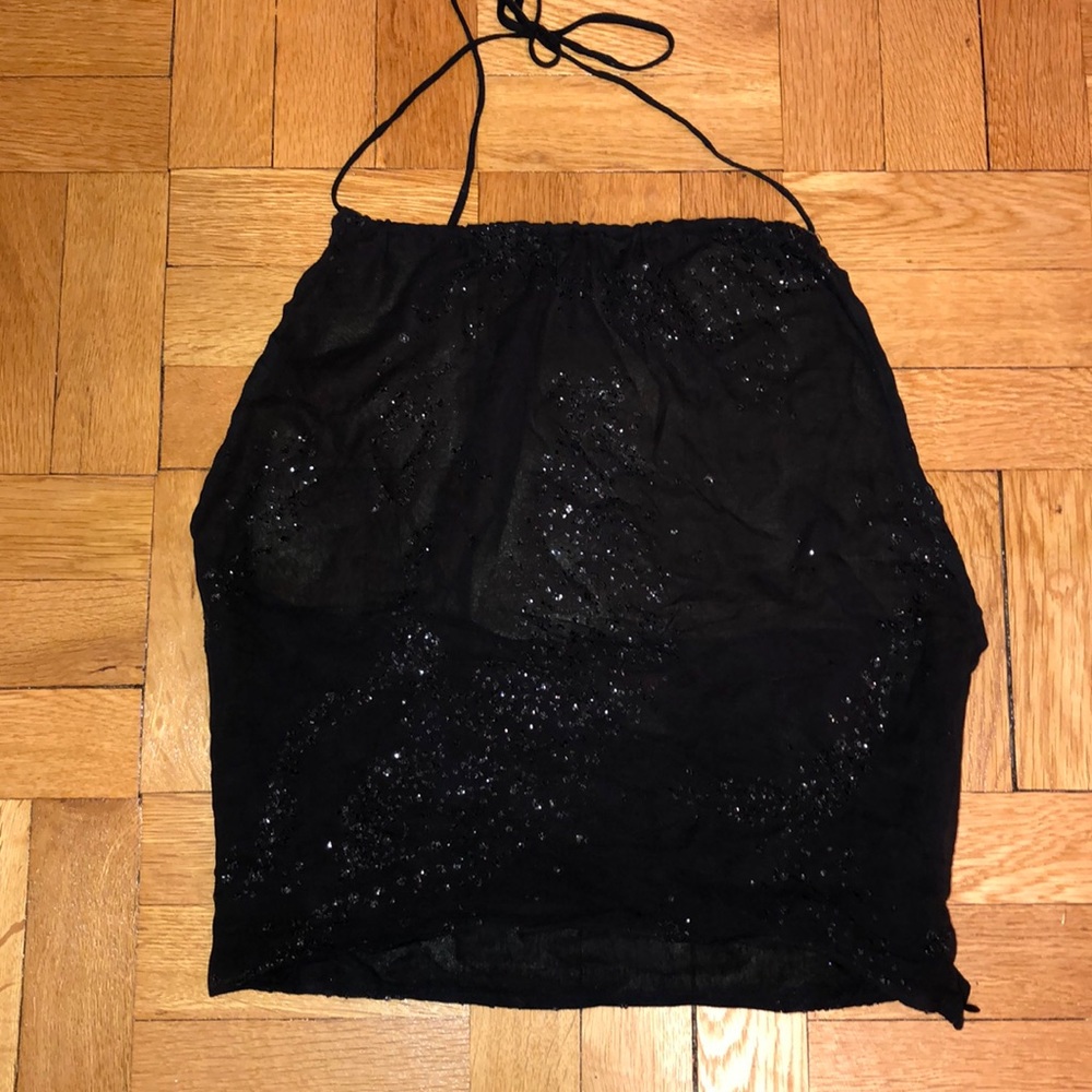 DarylK-189 silk top with metallic detail size M